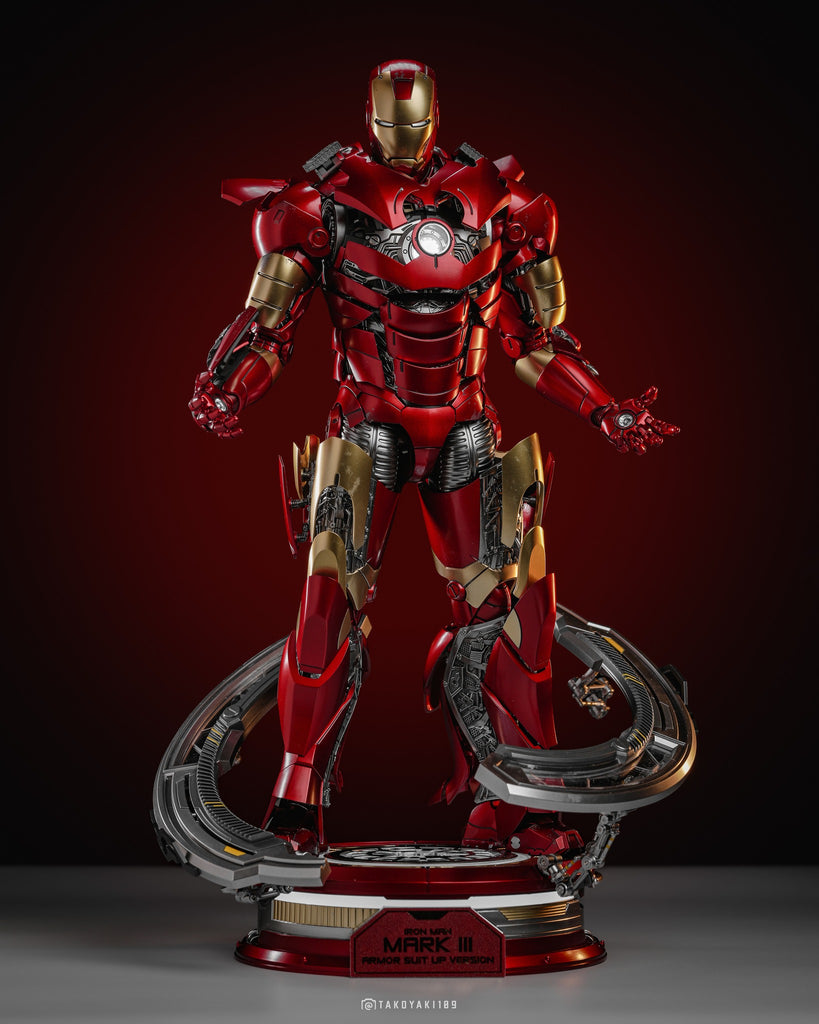 Hot Toys MMS825D72B Iron Man 1/6th scale Iron Man Mark III (Armor Suit Up Version) Collectible Figure Special Edition