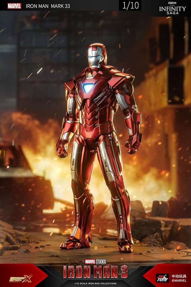 ZD Toys Iron Man 3 Iron Man Mark 33 1/10 Scale Collectible Figure