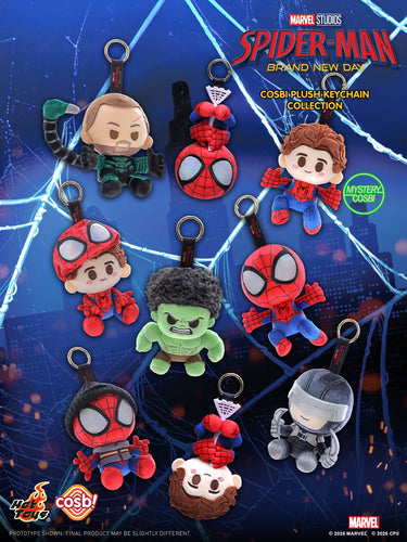 Hot Toys PPLU124N Marvel Spider-Man Brand New Day Series Cosbi Plush Keychain Collection