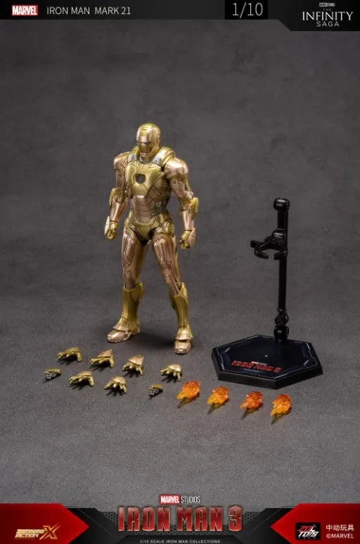ZD Toys Ironman 3 Ironman Mark 21 1/10 Scale Collectible Figure ZD Toys Ironman 3 Ironman Mark 21 1/10 Scale Collectible Figure