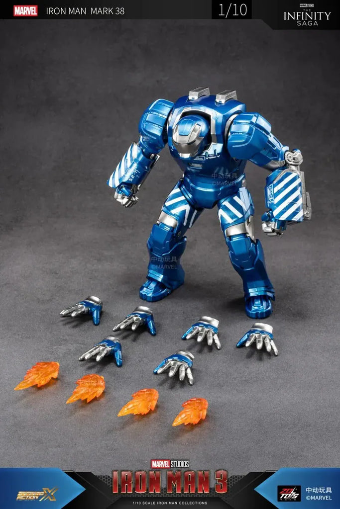 ZD Toys Iron Man 3 Iron Man Mark 38 1/10th Scale Collectible Figure
