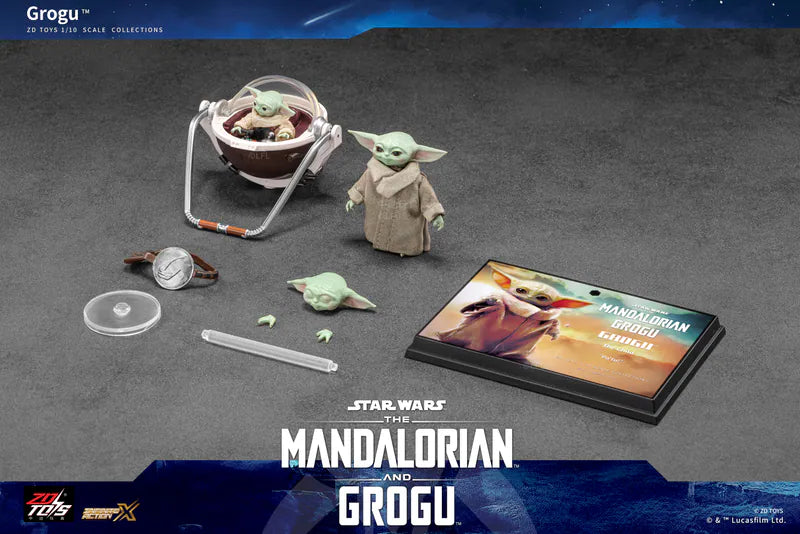 ZD TOYS Star Wars The Mandalorian & Grogu - Grogu 1:10 Scale Action Figure