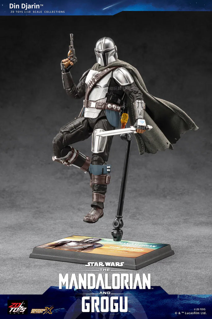ZD TOYS Star Wars The Mandalorian & Grogu - The Mandalorian 1:10 Scale Action Figure