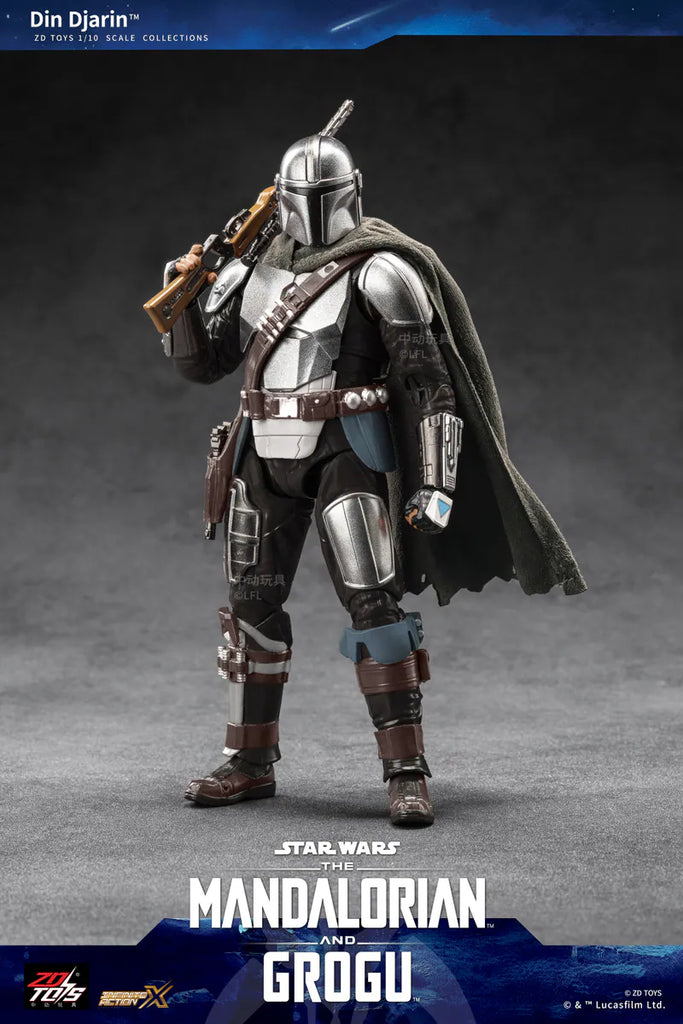 ZD TOYS Star Wars The Mandalorian & Grogu - The Mandalorian 1:10 Scale Action Figure