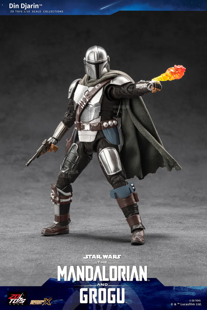 ZD TOYS Star Wars The Mandalorian & Grogu - The Mandalorian 1:10 Scale Action Figure