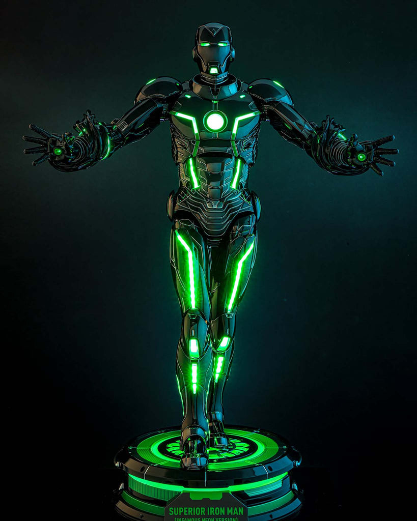 Hot Toys CMS036D83 Marvel Comics Superior Iron Man (Infamous Neon Version) [Hot Toys Exclusive] 1/6th scale Collectible Figure