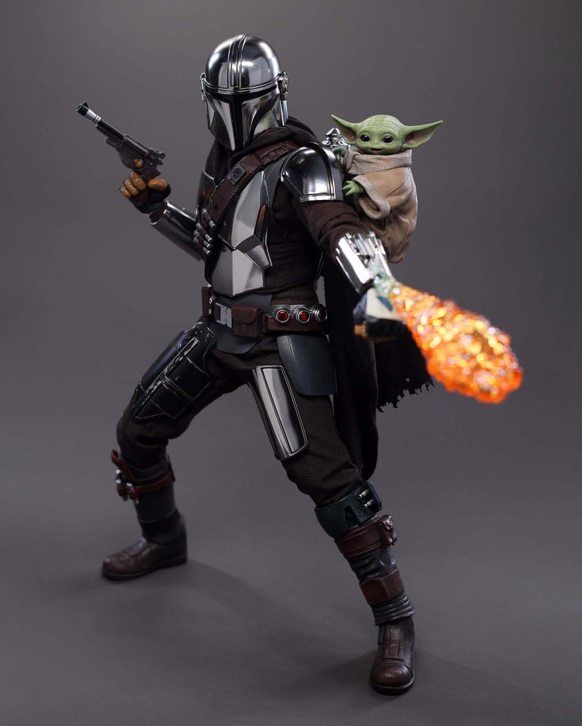 Hot Toys MMS872 Star Wars: The Mandalorian & Grogu 1/6th scale The Mandalorian and Grogu Collectible Set
