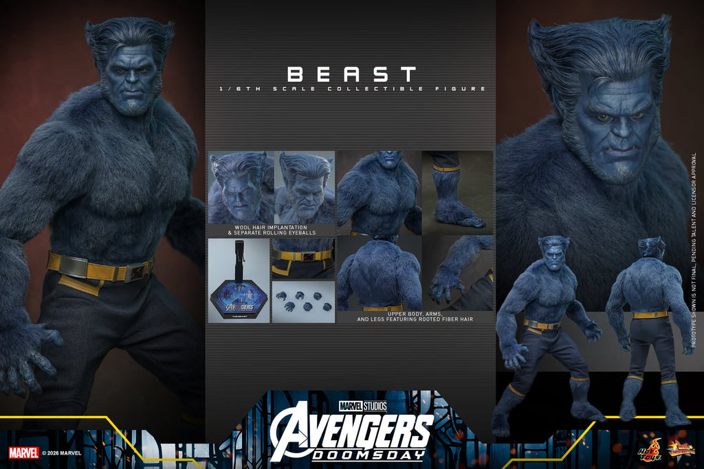 Preorder! Hot Toys MMS920 Avengers: Doomsday 1/6th scale Beast Collectible Figure
