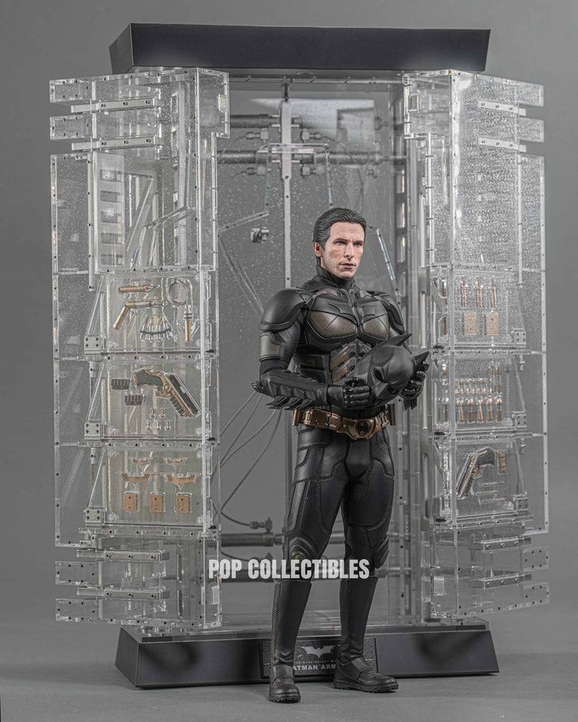 Hot Toys MMS702 The Dark Knight Rises: Batman Armory with Bruce Wayne 1/6 Scale Collectible Set