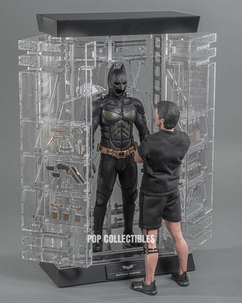 Hot Toys MMS702 The Dark Knight Rises: Batman Armory with Bruce Wayne 1/6 Scale Collectible Set