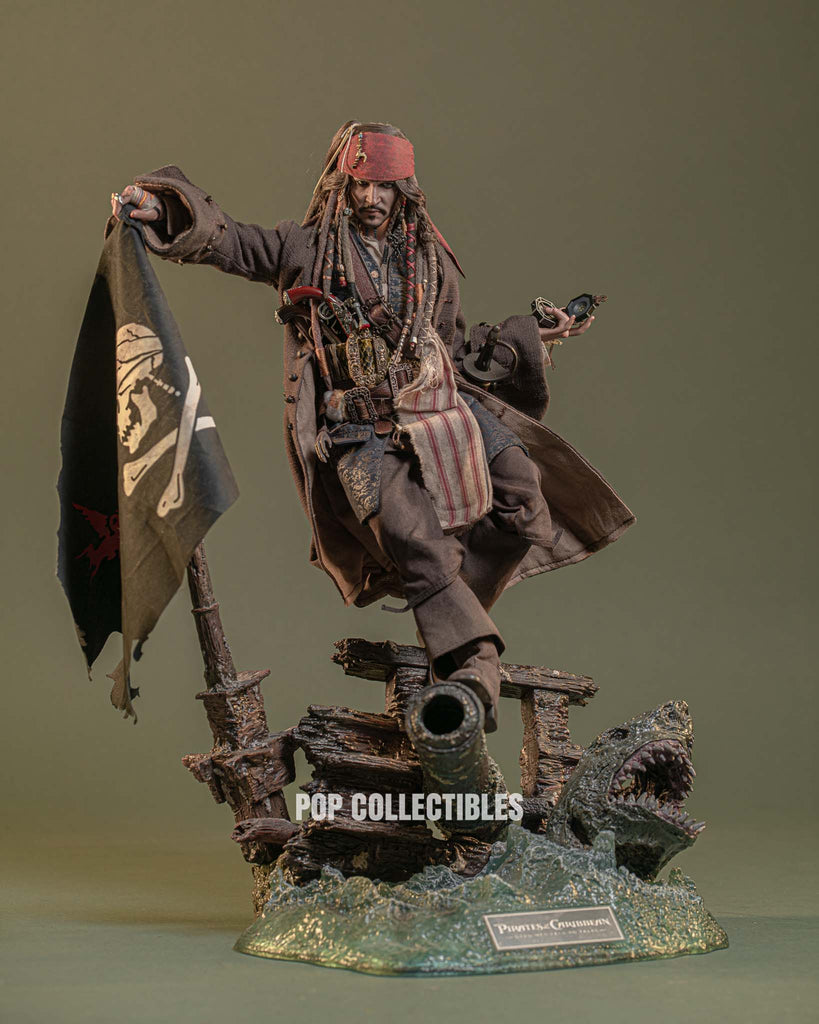 Hot Toys DX39AE Pirates of the Caribbean Dead Men Tell No Tales - 1/6th Scale Jack Sparrow Collectible Figure Artisan Edition Deluxe Version [Hot Toys Exclusive]