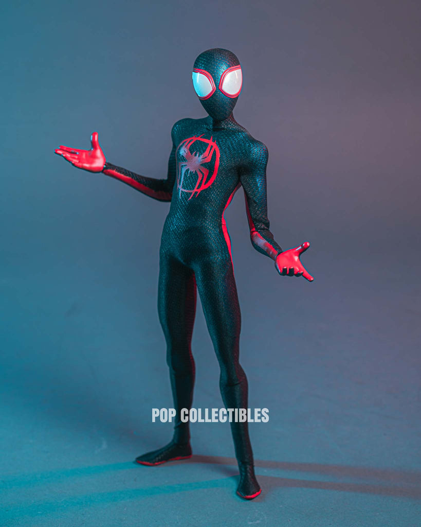 Hot Toys MMS710B Spider-man: Across The Spiderverse – Miles Morales 1/6 Scale Collectible Figure (Rebel Base Exclusive)