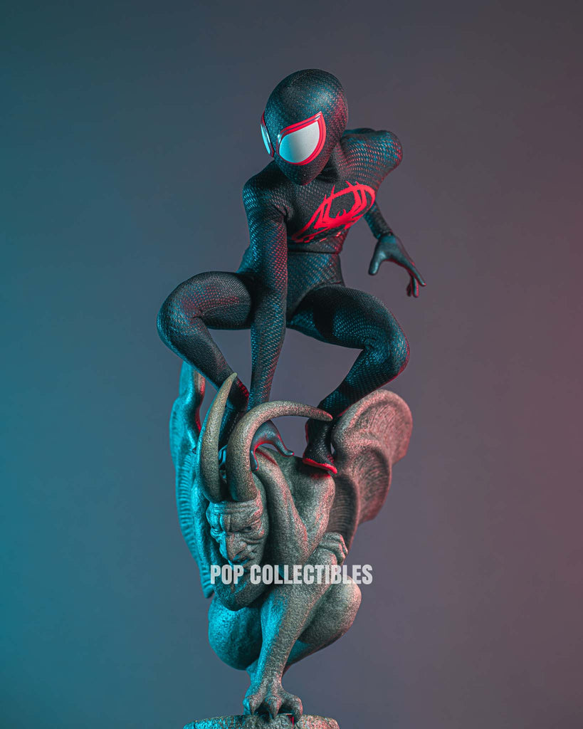 Hot Toys MMS710B Spider-man: Across The Spiderverse – Miles Morales 1/6 Scale Collectible Figure (Rebel Base Exclusive)