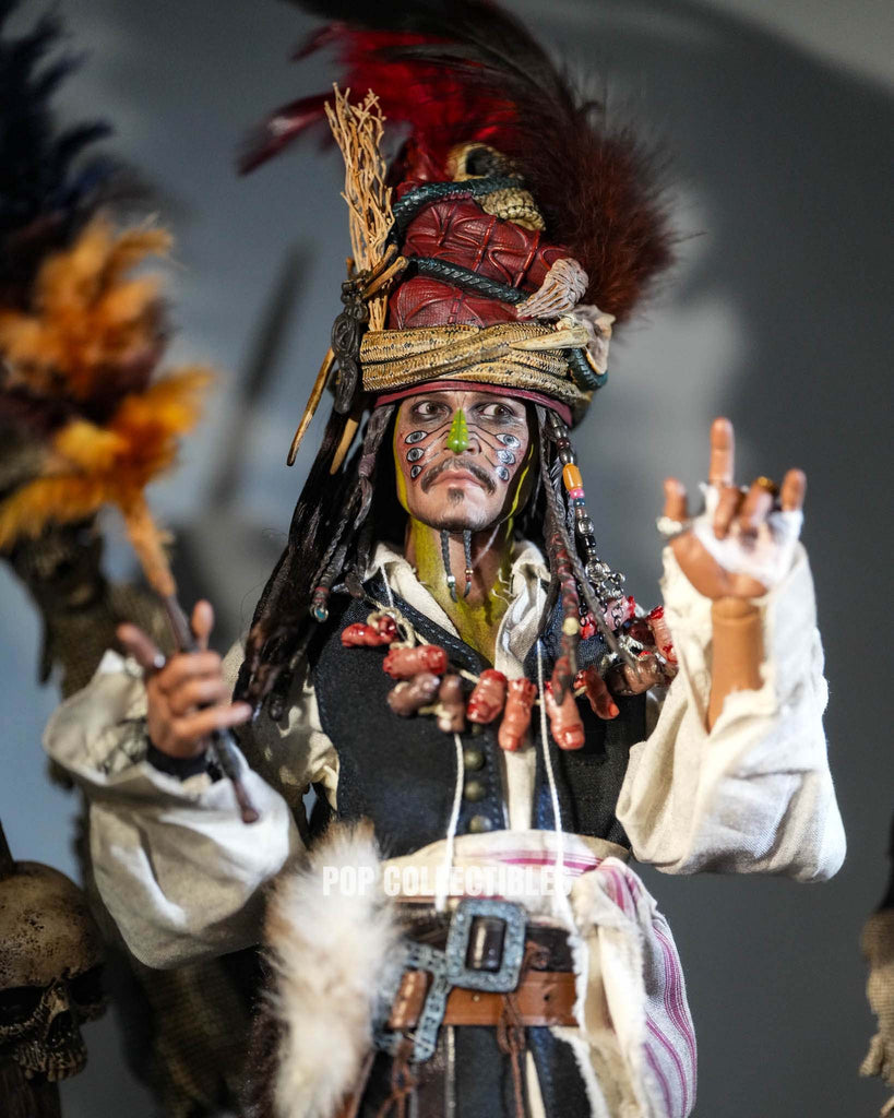 Preorder! HotToys DX48 Pirates of the Caribbean: Dead Man's Chest - Pelegostos Chief Jack Sparrow 1/6th Scale Collectible