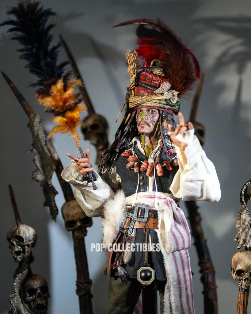 Preorder! HotToys DX48 Pirates of the Caribbean: Dead Man's Chest - Pelegostos Chief Jack Sparrow 1/6th Scale Collectible