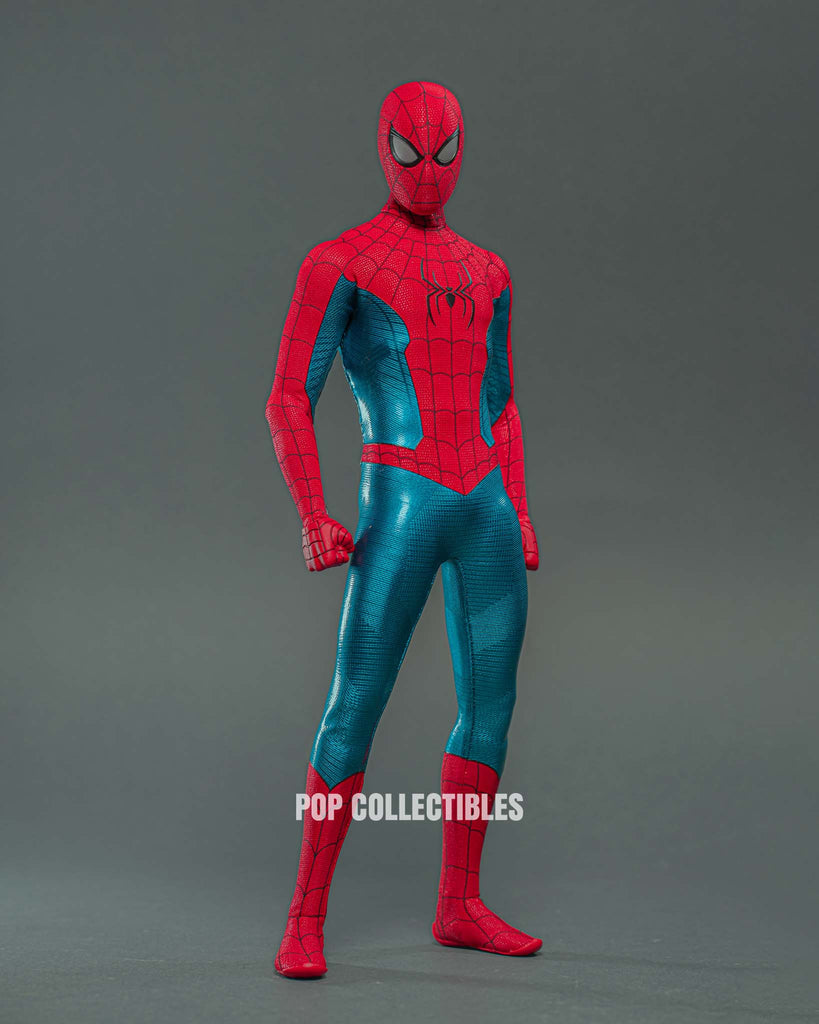 Hot Toys MMS679 Spiderman No Way Home Spiderman Red and Blue Suit Regular Edition 1/6 Scale Collectible Figure