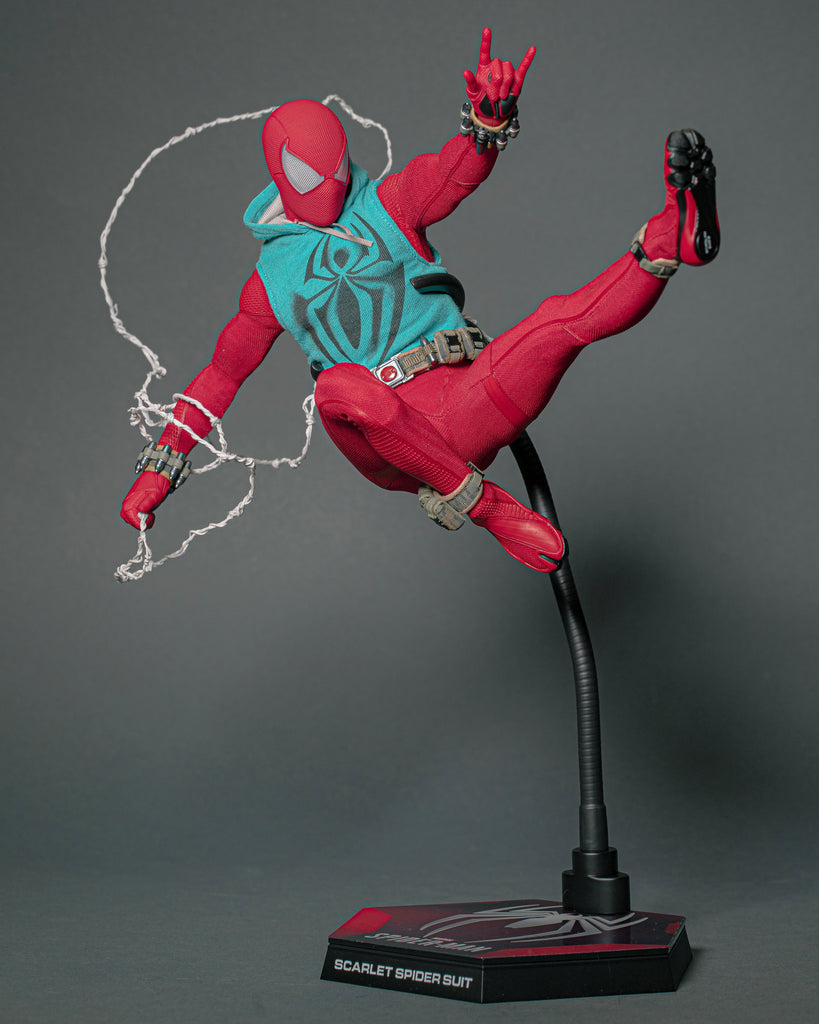 Hot Toys VGM34 Spiderman PS4 Scarlet Spider Suit 1/6 Scale Collectibles Figure