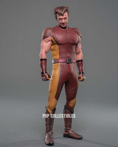 Hot Toys MMS831 Deadpool & Wolverine 1/6th scale Wolverine (Classic Brown and Tan) Collectible Figure [Hot Toys Exclusive]