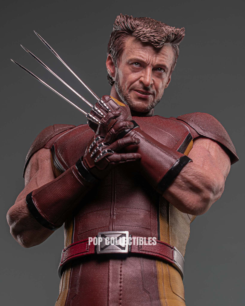 Hot Toys MMS831 Deadpool & Wolverine 1/6th scale Wolverine (Classic Brown and Tan) Collectible Figure [Hot Toys Exclusive]