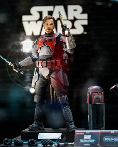 Hot Toys TMS126 Star Wars The Clone Wars Obi Wan Kenobi Mandalorian Armor 1/6 Scale Collectible Figure Exclusive Limited Edition