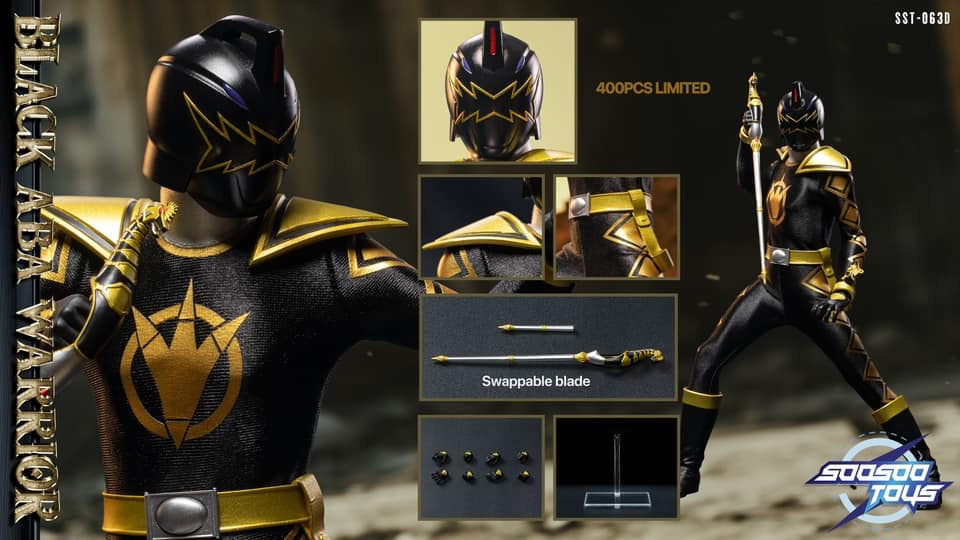 Soosootoys SST063D 1/6 Black Aba Warrior – Pop Collectibles