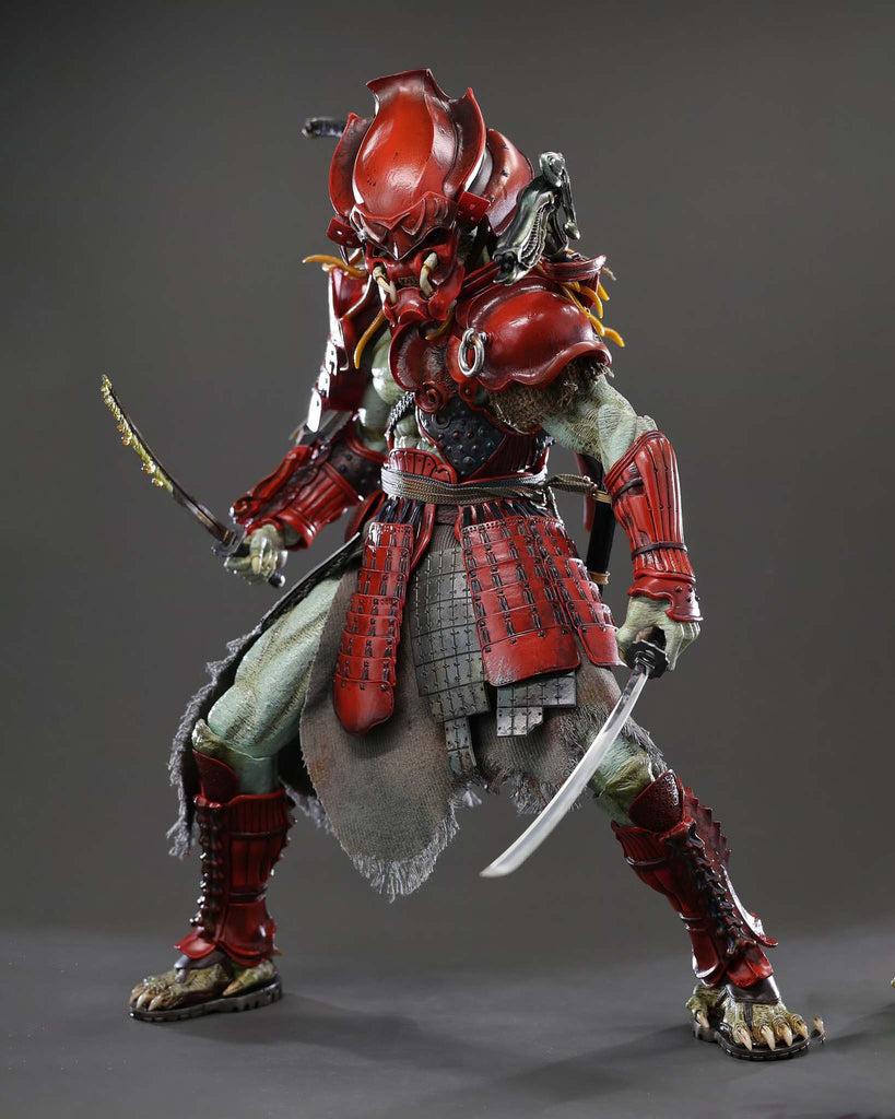 Hot Toys AC06B Alien vs Predator 1/6th Scale Akaoni Samurai Predator Collectible Figure Special Edition