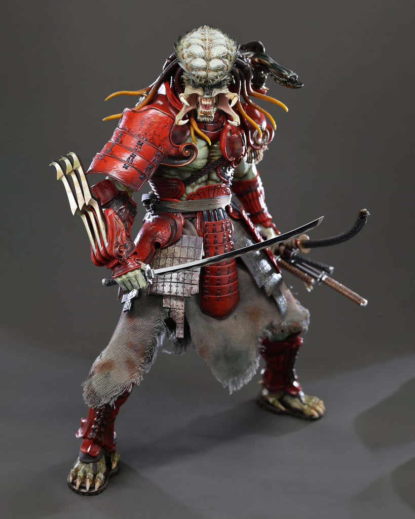 Hot Toys AC06B Alien vs Predator 1/6th Scale Akaoni Samurai Predator Collectible Figure Special Edition