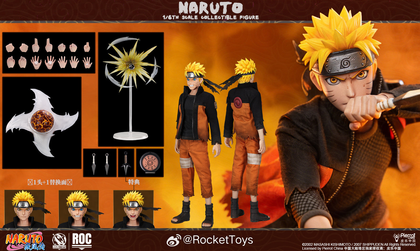 Preorder! Rocket Toys ROC012 Naruto Uzumaki Battle Damaged Version