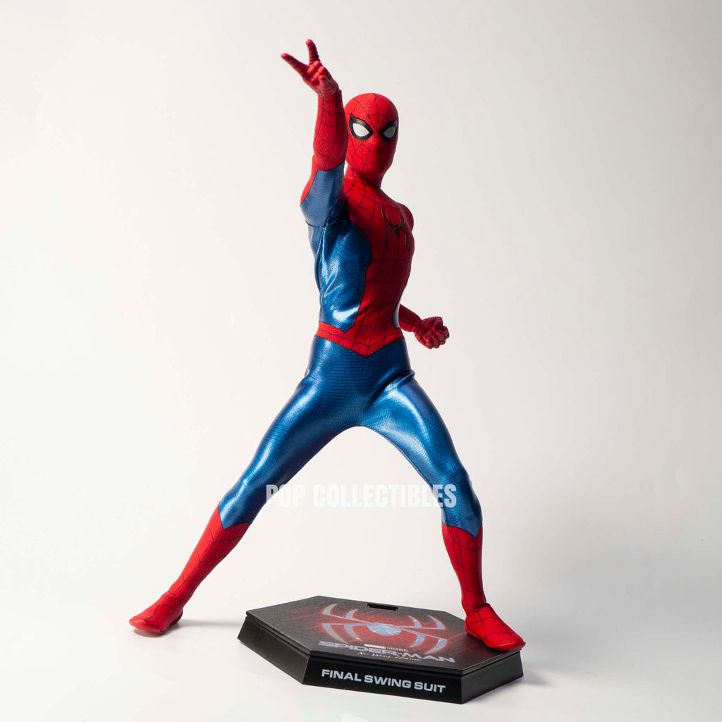 Hot Toy MMS862 Spider-Man: No Way Home 1/6th scale Spider-Man (Final Swing Suit) Collectible Figure (Movie Promo Edition) [Hot Toys Exclusive]