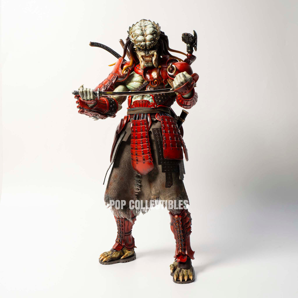 Hot Toys AC06B Alien vs Predator 1/6th Scale Akaoni Samurai Predator Collectible Figure Special Edition