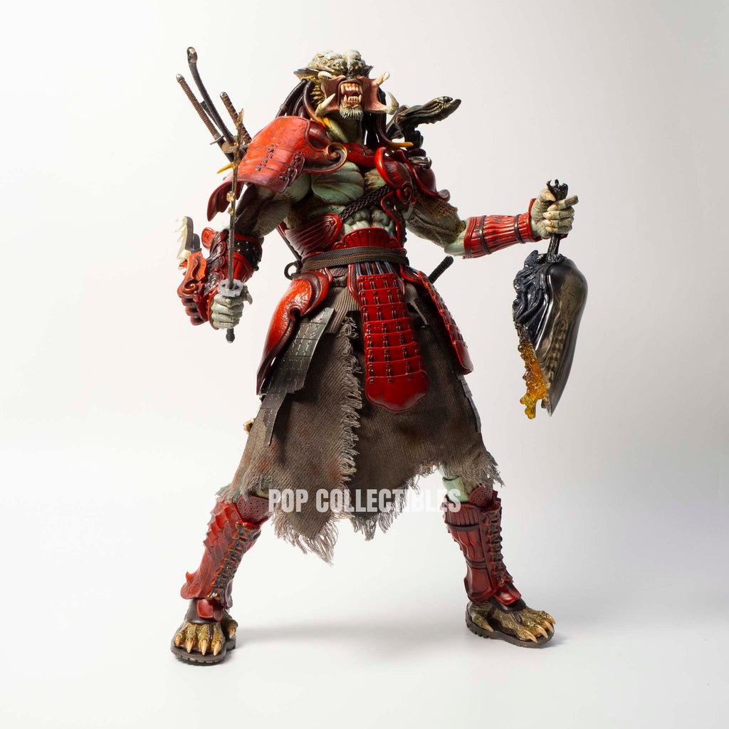 Hot Toys AC06B Alien vs Predator 1/6th Scale Akaoni Samurai Predator Collectible Figure Special Edition