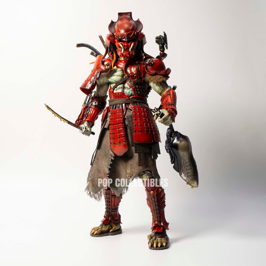 Hot Toys AC06B Alien vs Predator 1/6th Scale Akaoni Samurai Predator Collectible Figure Special Edition