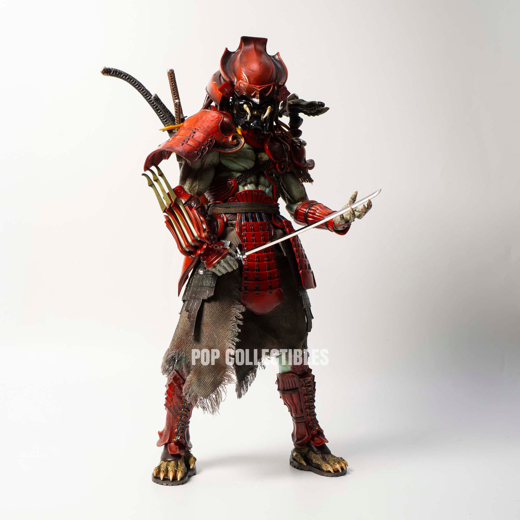 Hot Toys AC06B Alien vs Predator 1/6th Scale Akaoni Samurai Predator Collectible Figure Special Edition