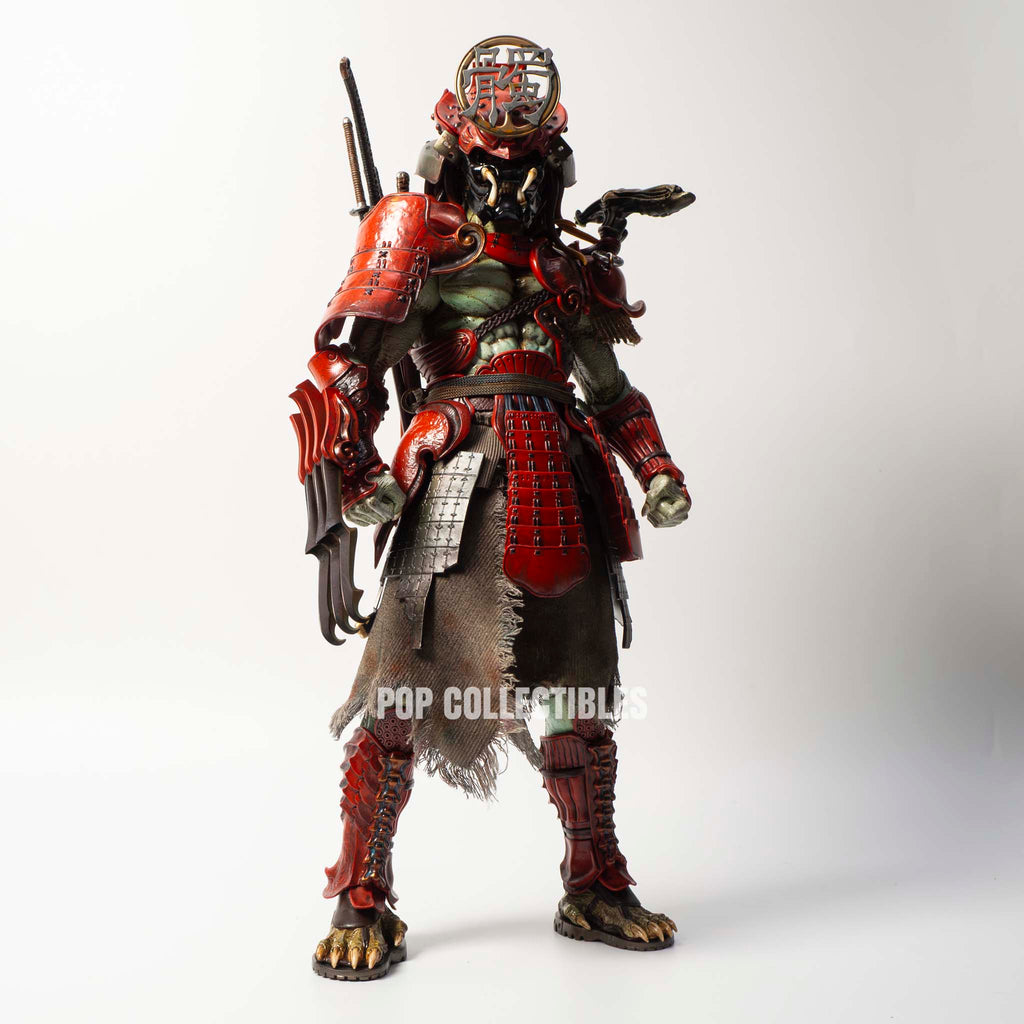 Hot Toys AC06B Alien vs Predator 1/6th Scale Akaoni Samurai Predator Collectible Figure Special Edition