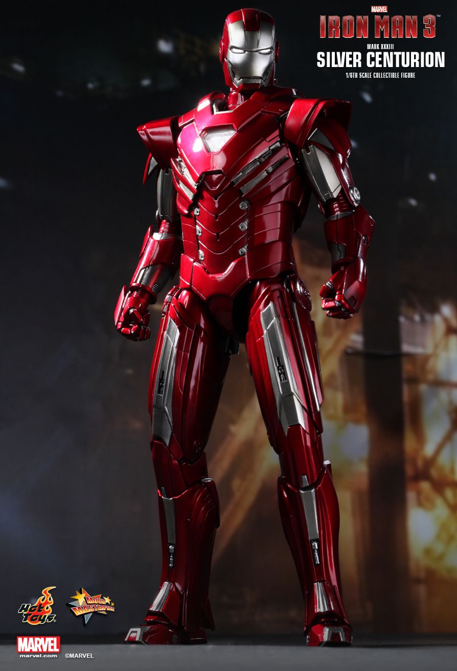 TITAN Centurion パワースーツ　サイズ50 （赤6） Hot Toys Iron Man 3 – Silver Centurion (Mark XXXIII) MMS213