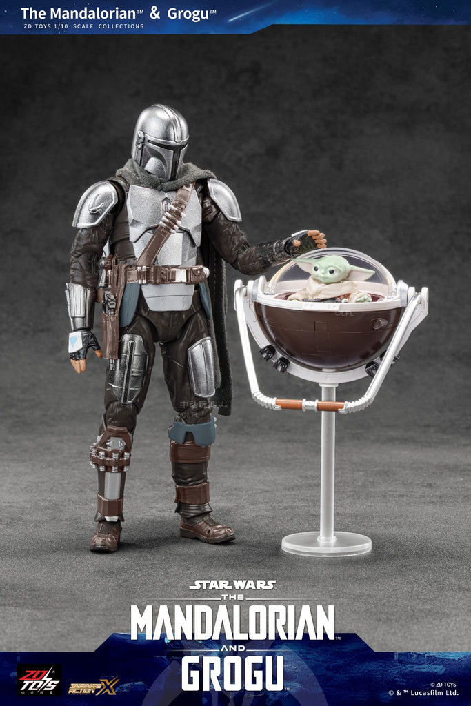 ZD TOYS Star Wars The Mandalorian & Grogu - The Mandalorian & Grogu SET 7 Inch Action Figure