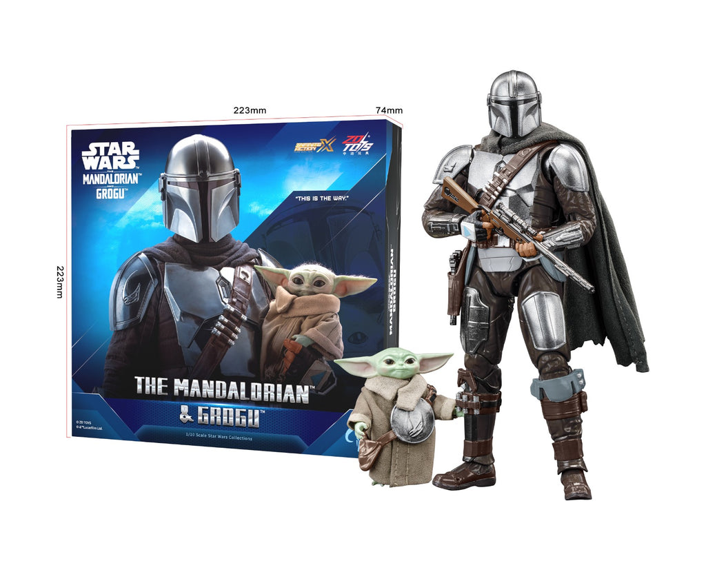 ZD TOYS Star Wars The Mandalorian & Grogu - The Mandalorian & Grogu SET 7 Inch Action Figure