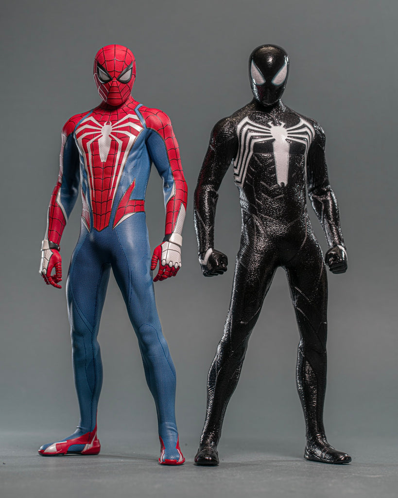 Hot Toys VGM56B Marvel Spiderman 2 1/6th scale Peter Parker (Black Suit) Collectible Figure Toyfair Special Edition