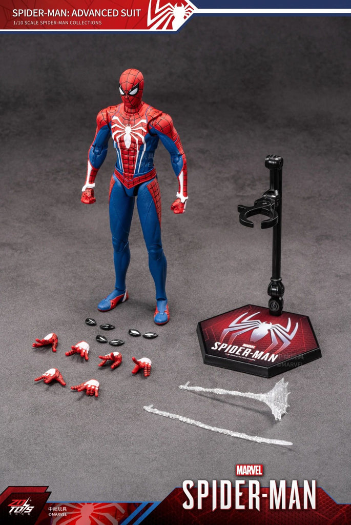 ZD Toys Spiderman Advanced Suit 1/10 Scale Action Figure