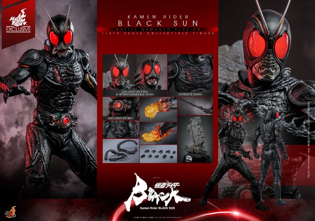 Hot Toys TMS115 Kamen Rider Black Sun Battle Damaged Version 1/6