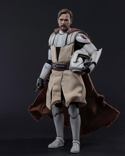 Hot Toys TMS095 Star Wars The Clone Wars Obi Wan Kenobi 1/6 Scale Collectible Figure