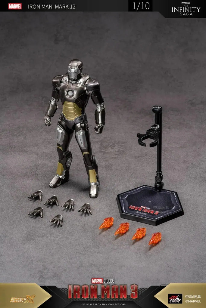 ZD Toys Iron Man 3 Iron Man Mark 12 1/10th Scale Collectible Figure