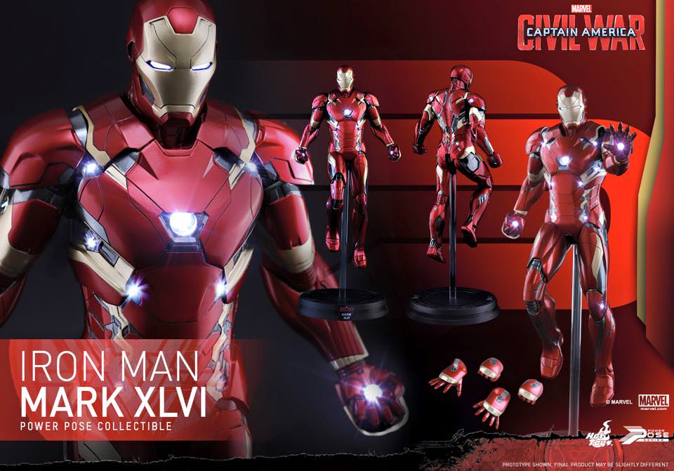 Hot Toys PPS003 Marvel Captain America CW 1/6th scale Iron Man Mark XLVI