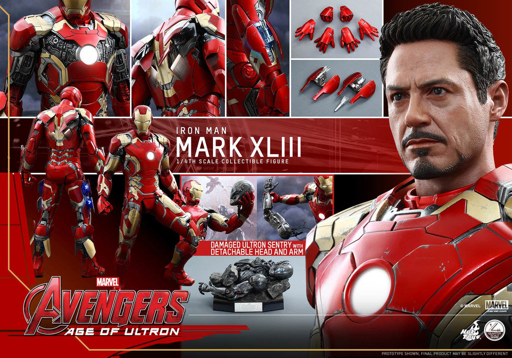 Hot Toys QS005 Avengers Age of Ultron Iron Man Mark XLIII 1/4th scale Collectible Figure