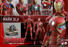 Load image into Gallery viewer, Hot Toys QS006 Avengers : Age of Ultron Iron Man Mark XLV 1/4th scale Collectible Figure