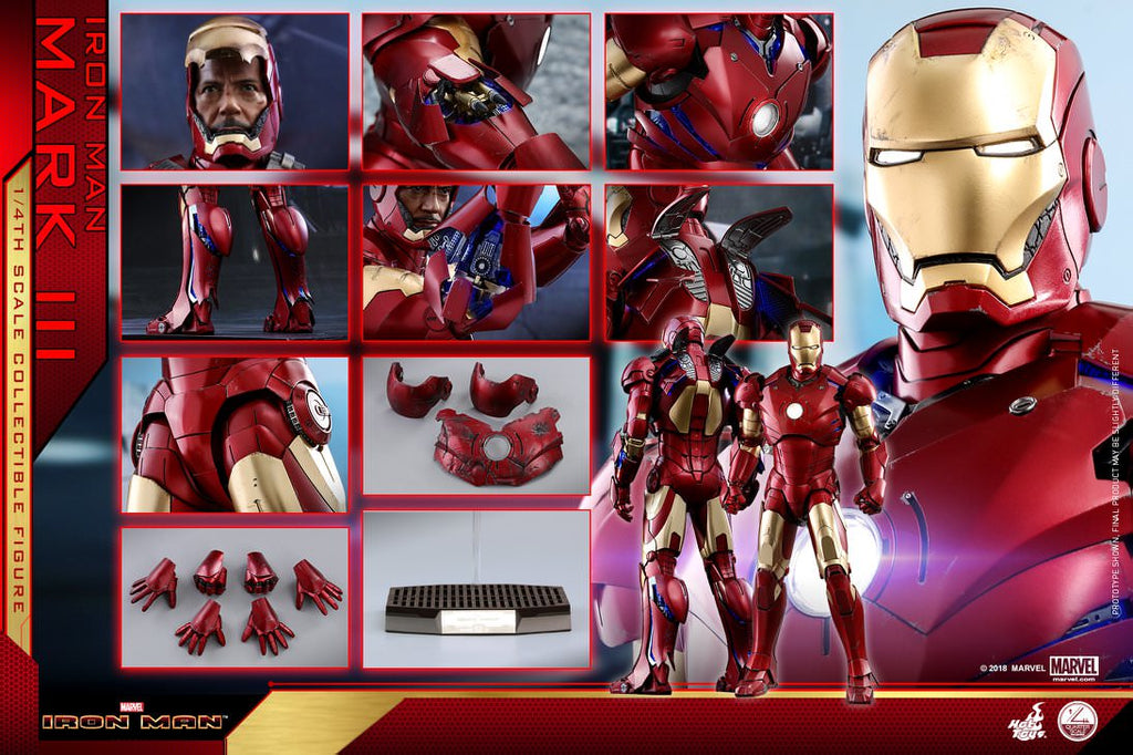 Hot toys QS011 Ironman Mark 3 1/4 Scale Collectibles Regular Version