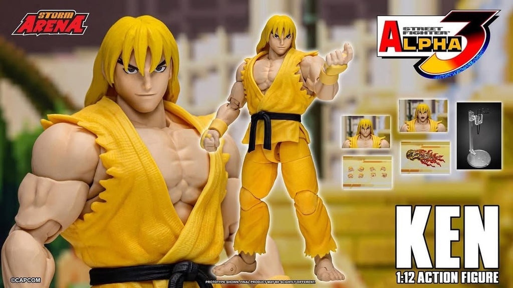 Storm Collectibles Street Fighter Alpha 3 Ken Masters Yellow Gi NYCC 2025 Exclusive 1/12 Figure