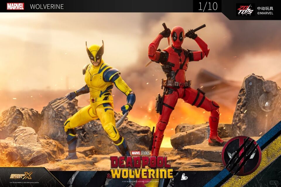 ZD Toys Deadpool and Wolverine Wolverine Yellow Suit 1/10 Scale Collectible Figure