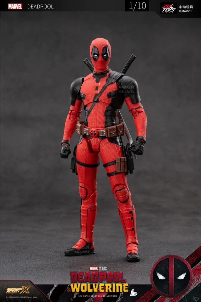 ZD Toys Deadpool and Wolverine Deadpool 1/10 Scale Collectible Figure