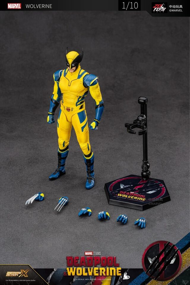 MARVEL　フィギュア　まとめ売り　DEADPOOL　WOLVERINE ZD Toy 1:10 Deadpool & Wolverine Action Figure Toy Model